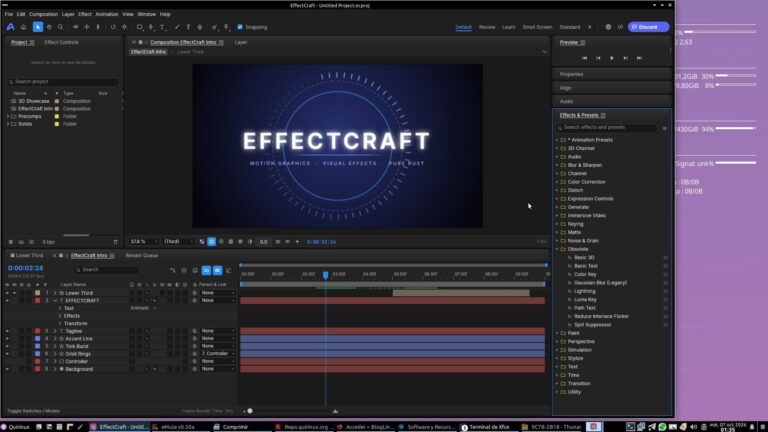 Effect Craft, igual a After Effects